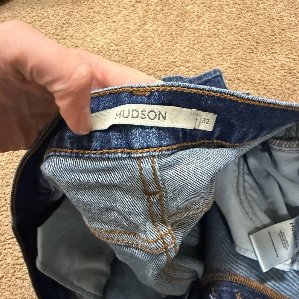 Hudson Jeans Classic Indigo Bootcut - Rosie Crop Cut - Picture 3 of 4